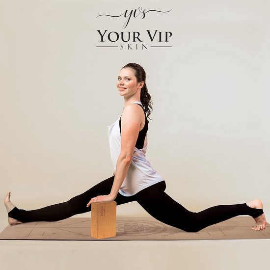 Yoga Kurkblok - Duurzame Natuurlijke Ecologische Kurk - Taco Yoga Pilates Fitness - Yogablok Kurk van SMUKYOGA — afbeelding 3