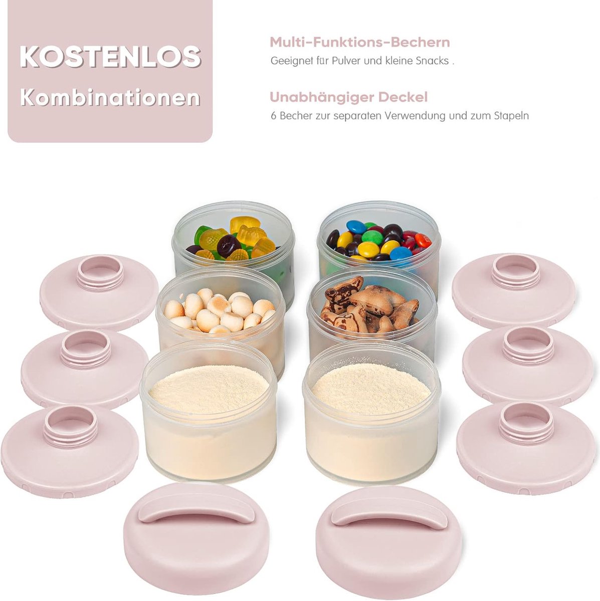Melkpoeder Portioneer Baby Stapelbare Melkpoeder