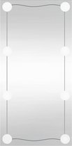 vidaXL Miroir mural avec LED Rectangulaire Verre 30x60 cm