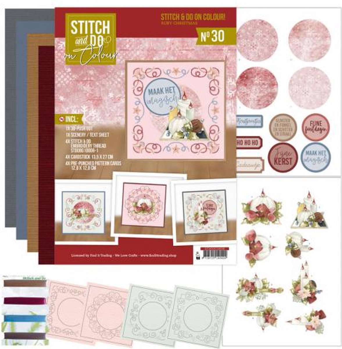 Stitch and do on Colour 30 - Ruby Christmas