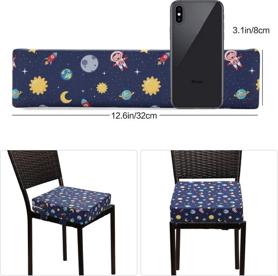 Zitverhoging baby draagbaar zitkussen design voor kinderen - sterrenblauw - comfortabel en handig van A3 Baby & Kids — afbeelding 4