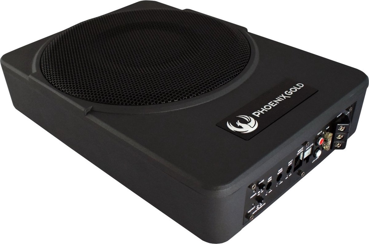 Phoenix Gold ZR10P 10 inch Actieve underseat subwoofer met 400 watt + Kabel aansluitset / Auto subwoofer – foto 3
