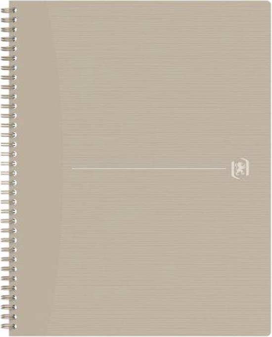 Bloc spirale OXFORD Origine A4+ ligné 70 feuilles 90g couverture carton souple sable