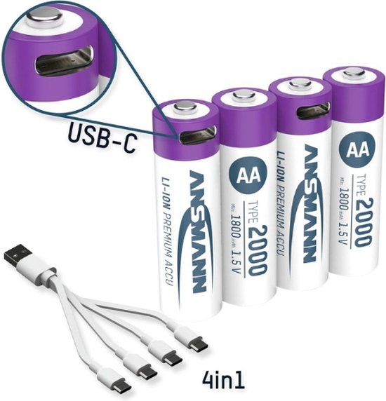 Ansmann ANSMANN 10er Pack Lithium-Thionyl-Chlorid Batterie Pack De Piles Rechargeables Resiste Aux Temperatures Elevees 87523832