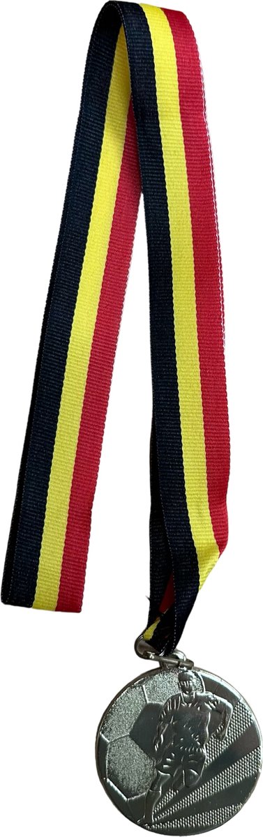 Medaille goud -voetbal-50 mm - met lint