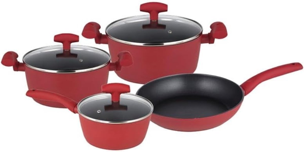 Pannenset - Kookpan met Deksel - Saucepan - Braadpan - Wokpan