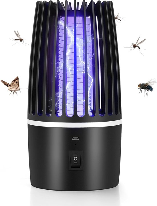 Destructeur D'Insectes Électrique USB - Piège à Moustiques Lumière UV Silencieux Intérieur 20-50㎡