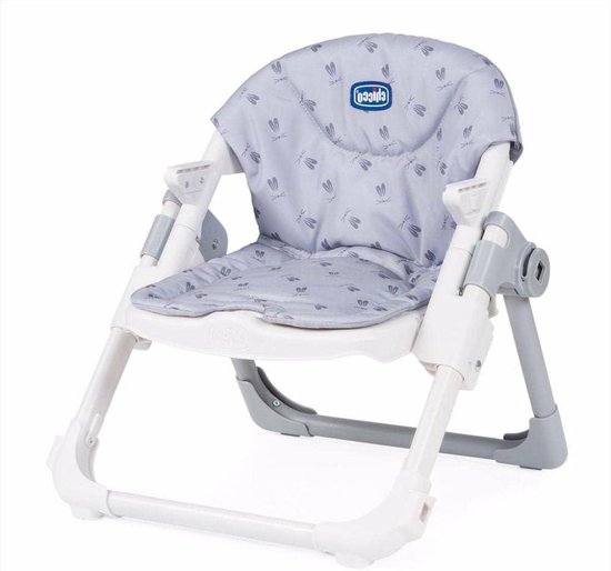 Chicco - Stoelverhoger Chairy - Omvormbaar tot Hoge stoel - Draagbaar en Verstelbaar - Verwijderbaar Blad - Vanaf 6 Maanden tot 15 kg - Konijn