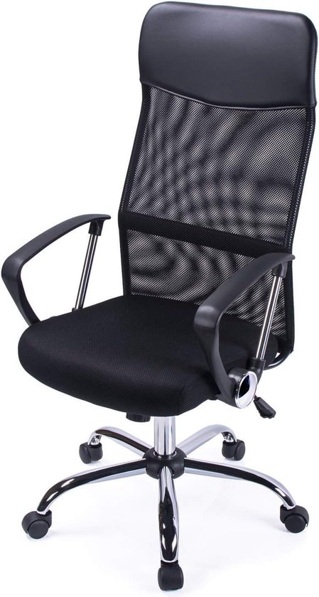 SVITA Jake Office Chair, Conference Chair, Swivel Chair, Manager Chair, Height Adjustable, with Samtene Cover, Brown