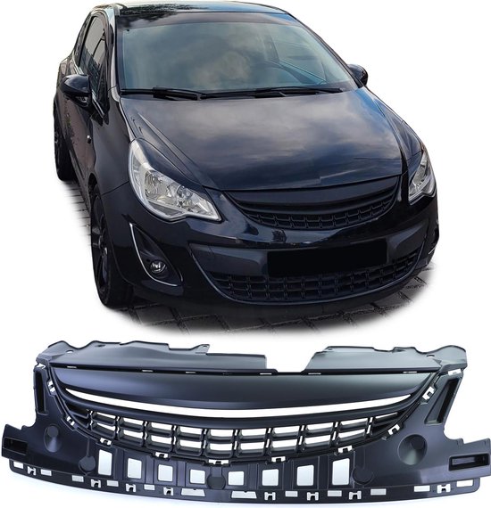 Foto: Opel corsa d embleemloze sport grill zwart 2011 t m 2014