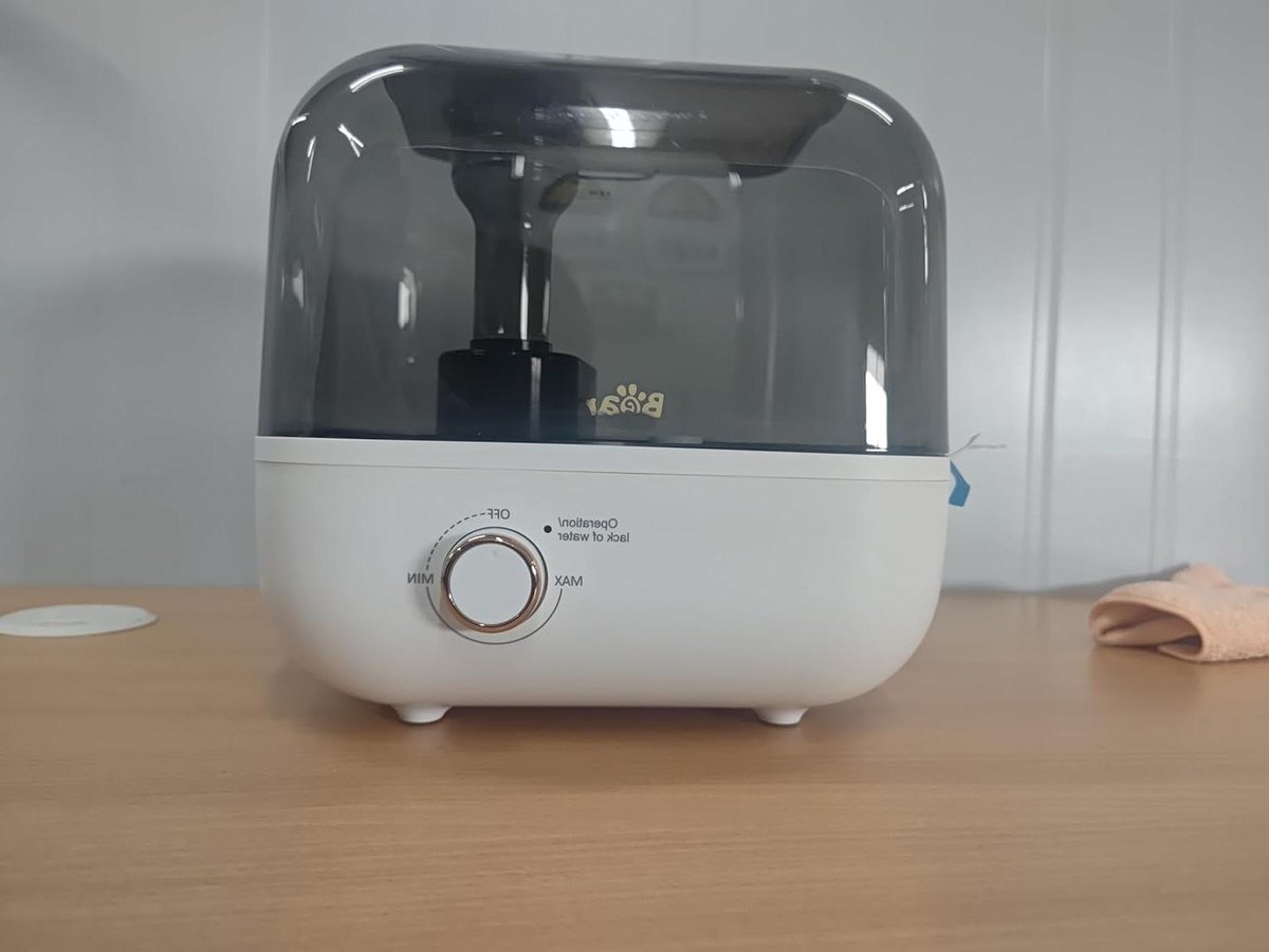 Top Fill 5L luchtbevochtiger voor slaapkamer - ultrastil en 360° uitbreidbaar - 35 uur looptijd met aromatherapie lade - automatische uitschakeling - wit