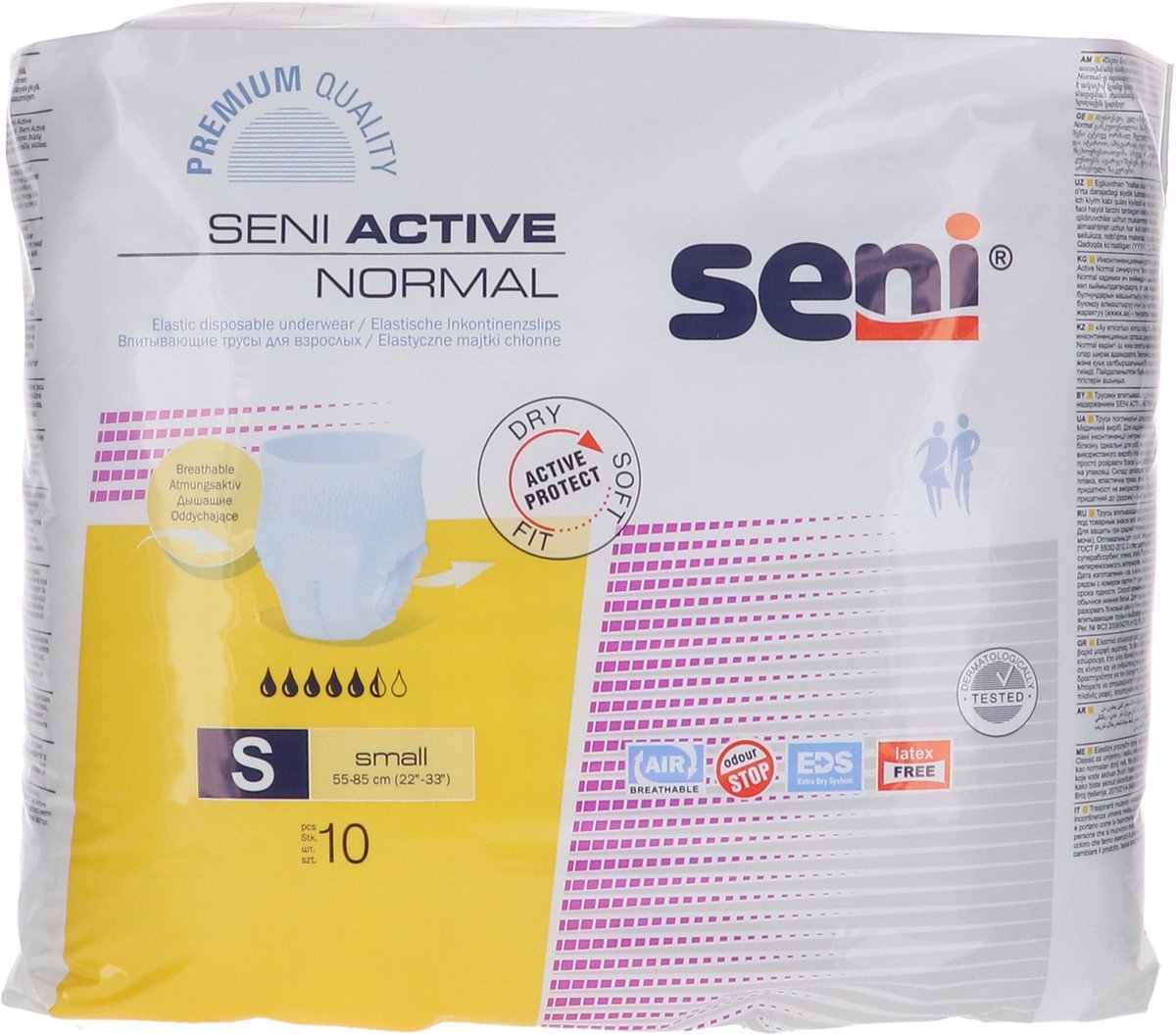 Goedkoopste Voordeelverpakking van 3 x Seni Active Normal Small, 10 stuks