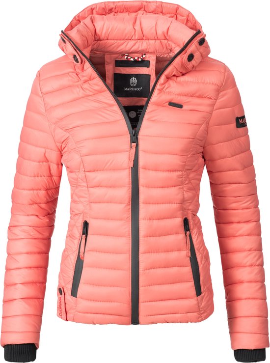 Marikoo Samtpfote Veste intermédiaire pour femme - Corail - XS