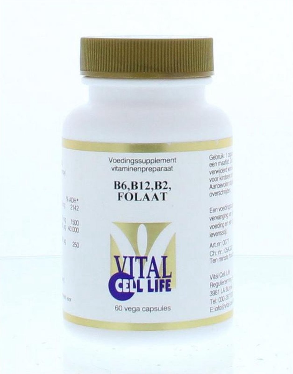 Vital Cell Life B6, B12, B2, Foliumzuur - 60 capsules - Vitaminen