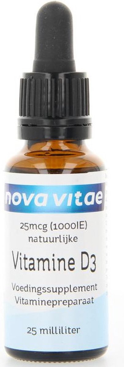 Goedkoopste Nova Vitae - Vitamine D3 - vloeibaar - 1000 IE - 25 mcg - 25 ml