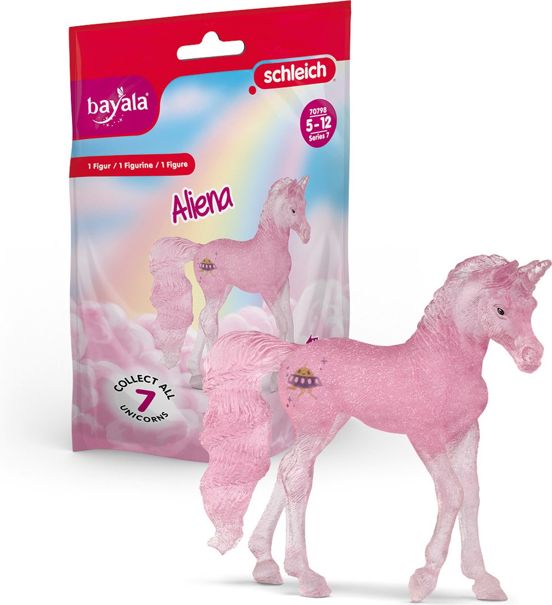 Schleich Bayala Verzameleenhoorn Aliena - glittermanen speelfiguur thumbnail 4