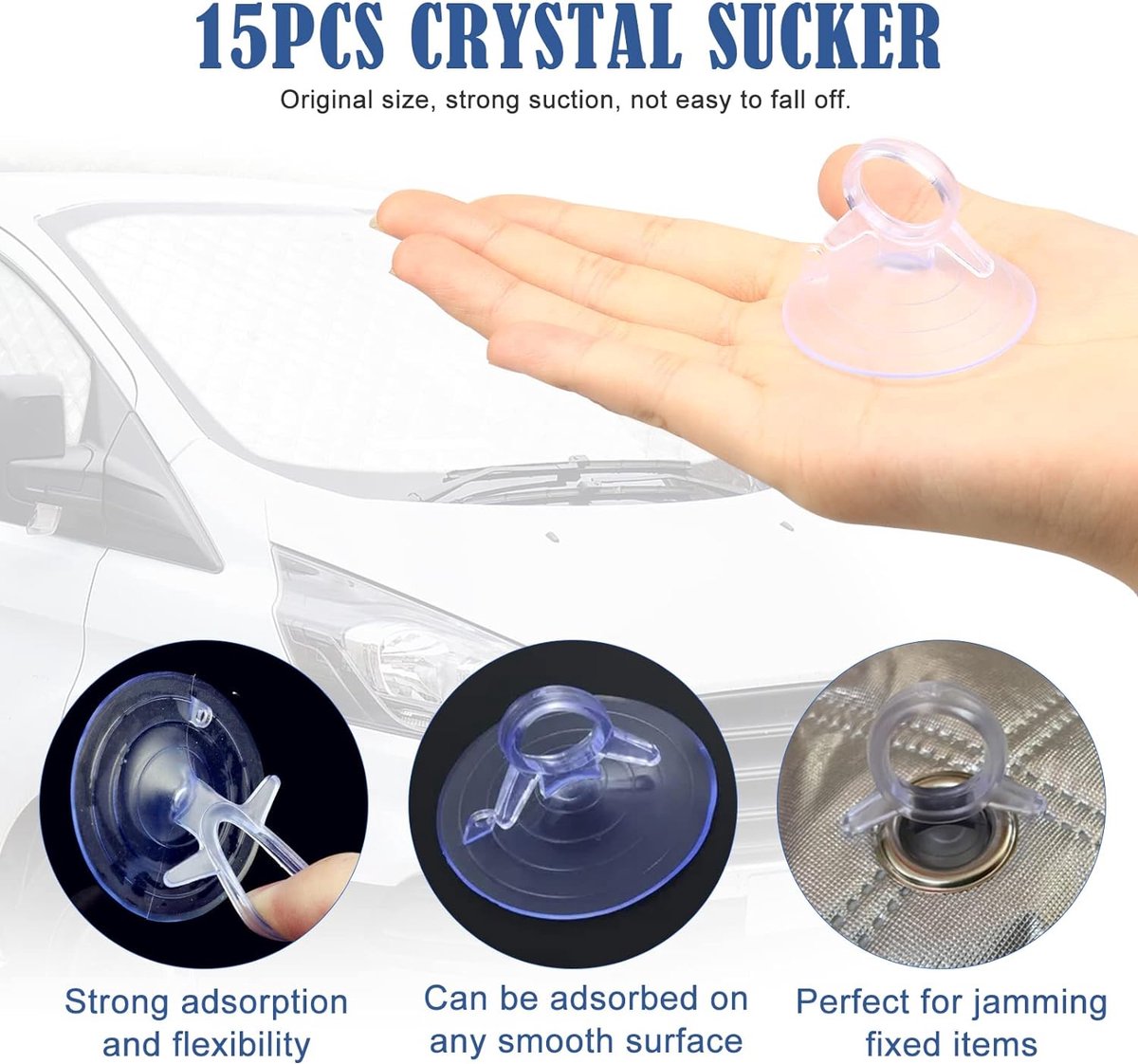 XCBYT Pare-soleil De Voiture Avant Intérieur Pour Ford Transit Custom 2021-2024, Pare-soleil épais, Couverture De Pare-brise Avant, Pliable, Protection UV