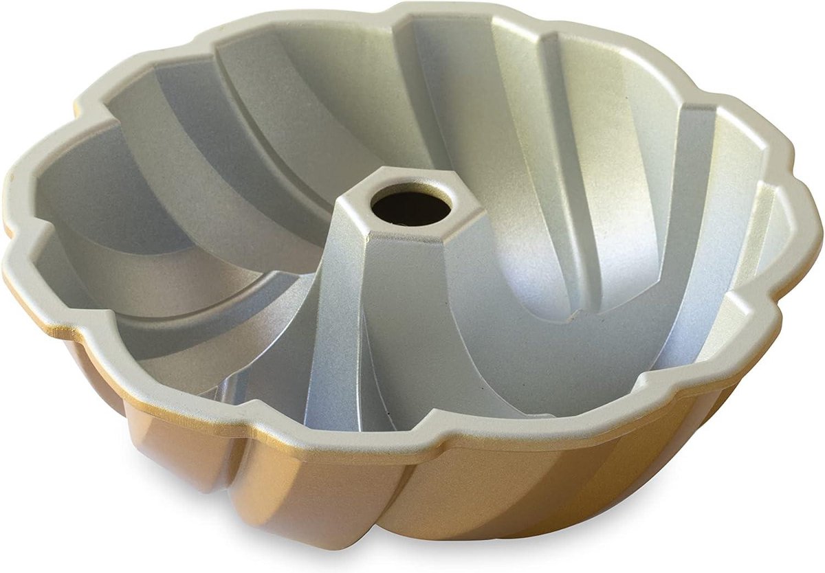 Nordic Ware Chiffon Bundt tulbandvorm ø 24 cm aluminium goudkleurig | Oldenhof