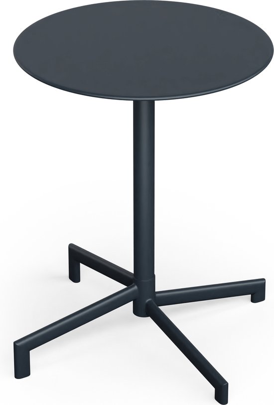 Blumfeldt Table Bistro Urbanedge - 60 cm - Pliable avec revêtement en poudre - Anthracite