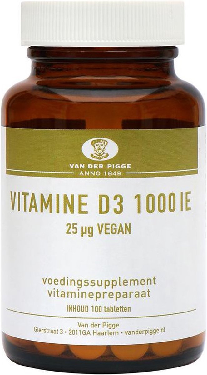 van der Pigge Vitamine D 1000IE vegan 100 Tabletten