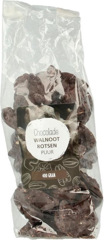 Mijnnatuurwinkel Chocolade walnoot rotsen 400 gram | bol