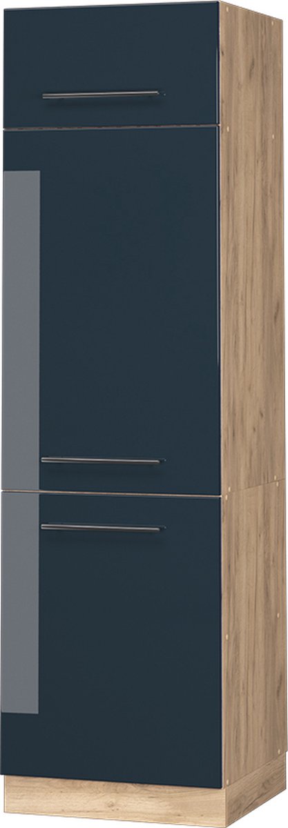 Vicco Fame-Line Keukenkasten – 60 cm Donkerblauw hoogglans Donkerblauw hoogglans/Goudkleurig Eiken