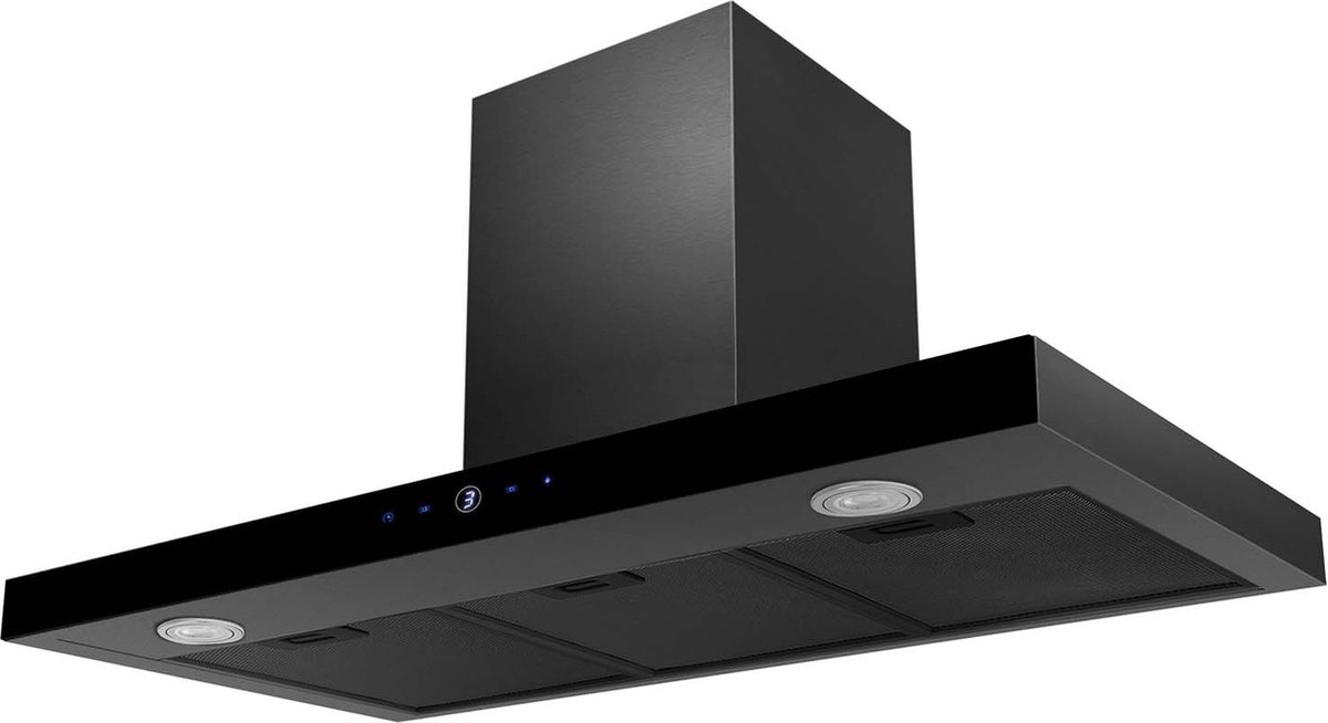 Afzuigkap 90 cm Zwart Berdsen BT-218