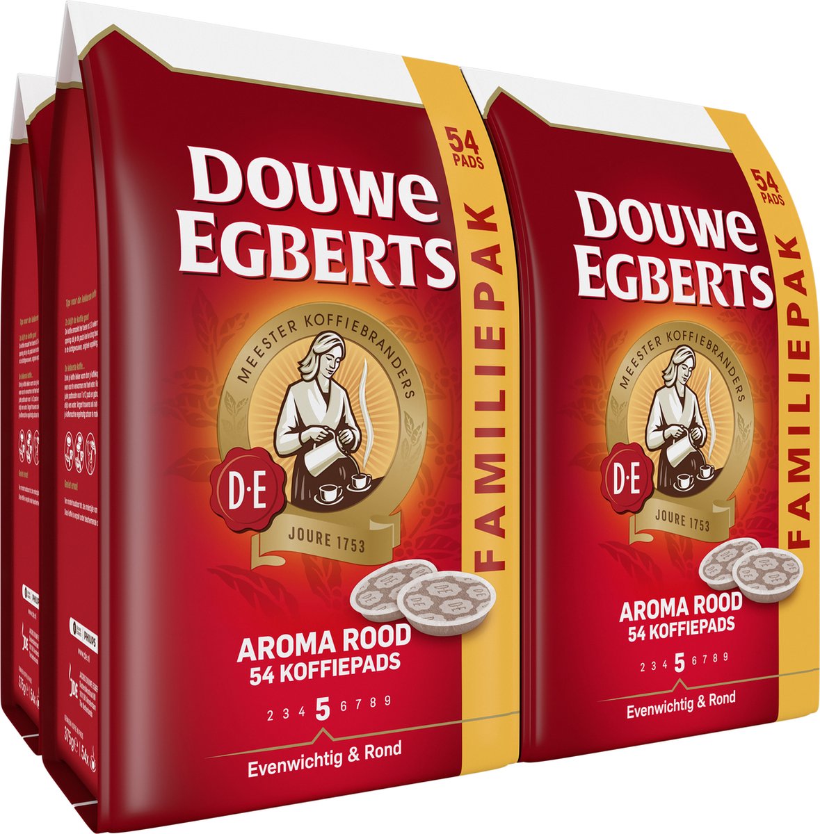 Douwe Egberts Aroma Rood 54 stuks Koffiepads