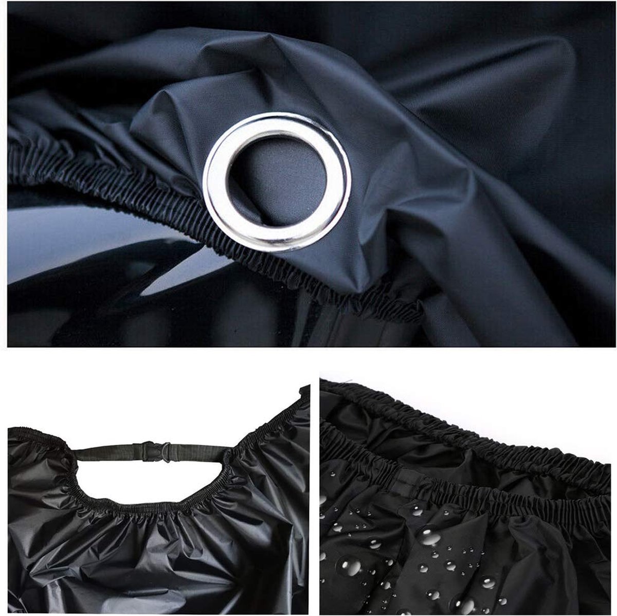Motorhoes & Scooterhoes - 295*110*140 cm - met Windscherm - Scooter Hoes - Waterdicht Buiten - Universeel voor alle Scooters / Motors - Waterdicht Oxford - Geschikt voor Binnen en Buiten - Waterafstotend – foto 4