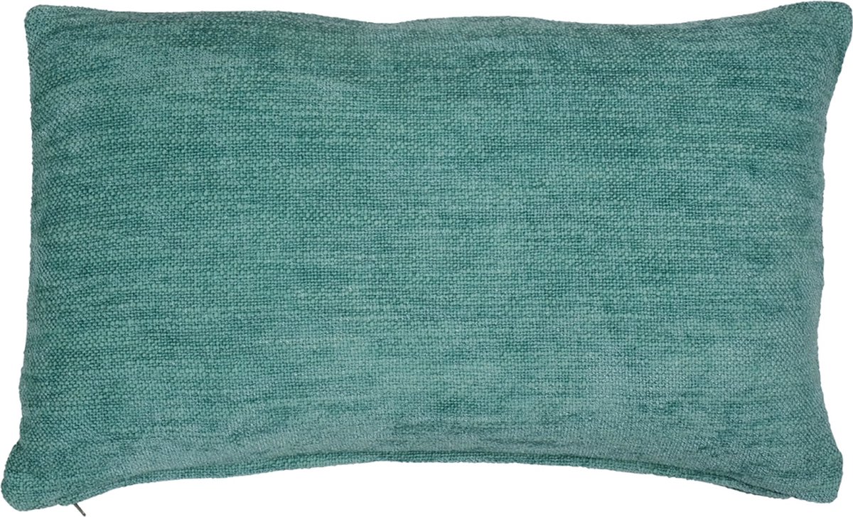 Linen & More Coco Chenille Tiffany Kussen | 30 X 50 | Sierkussen Voor Woonkamer Of Slaapkamer Blauw