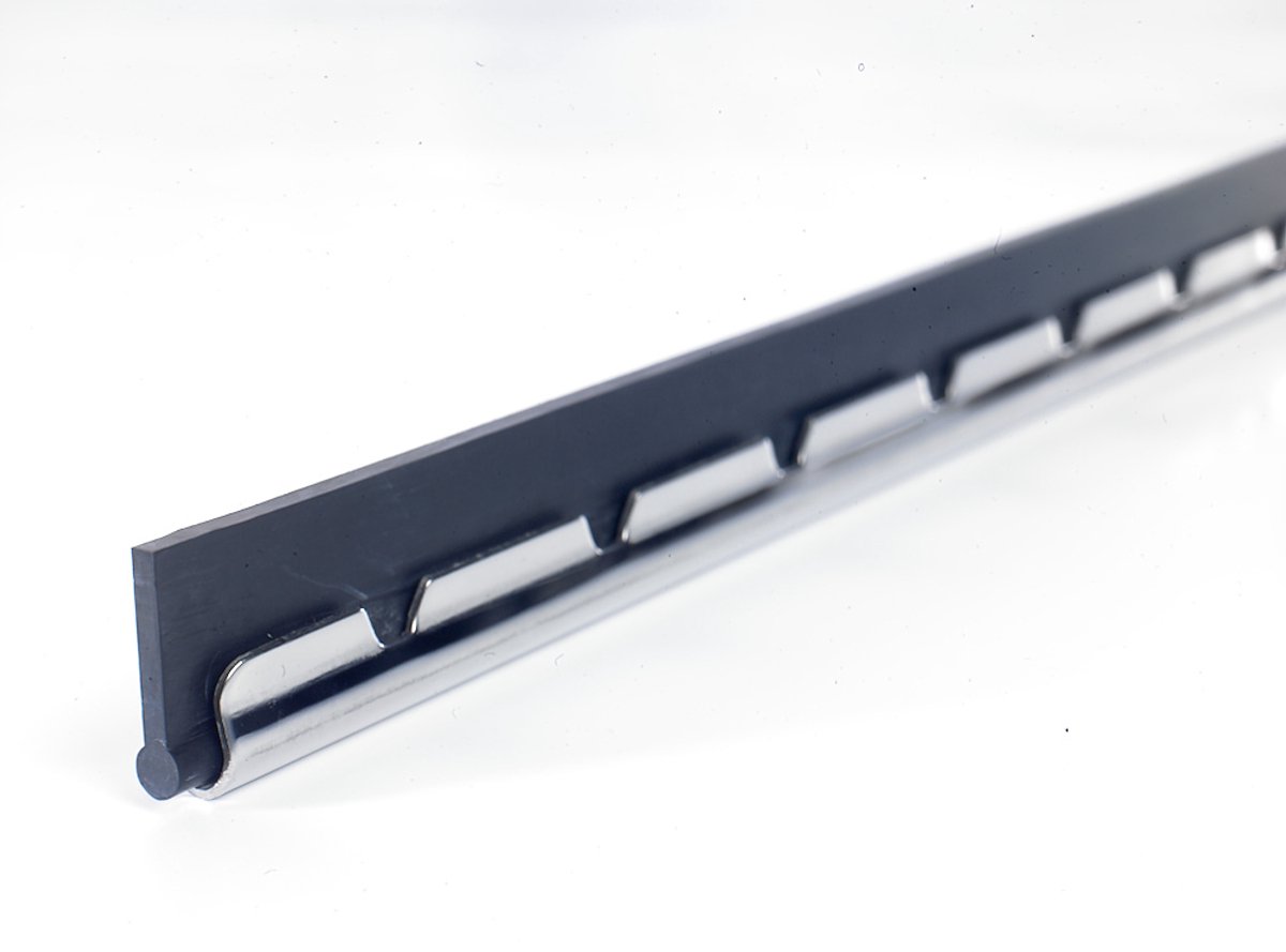 Moerman RVS-Rail met Dura-Flex Hard Rubber - 1 Stuk
