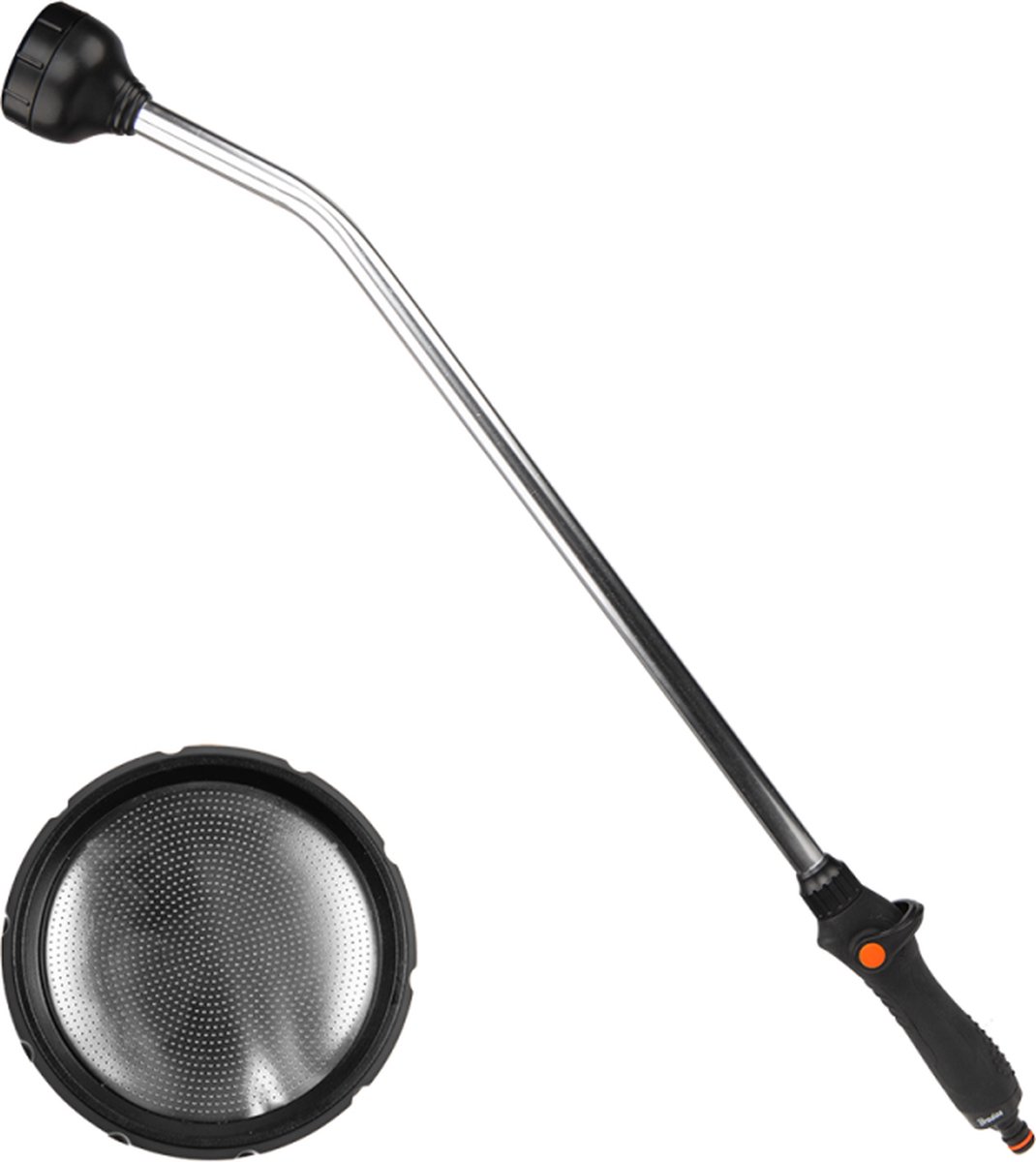 Bradas BLACK LINE Spuitkop met Verlengstuk – 76 cm – Gepatenteerd Waterstopsysteem – Metaal