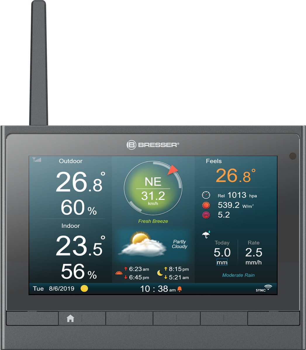 Bresser Weerstation - Basisstation - Compatibel met 7003510