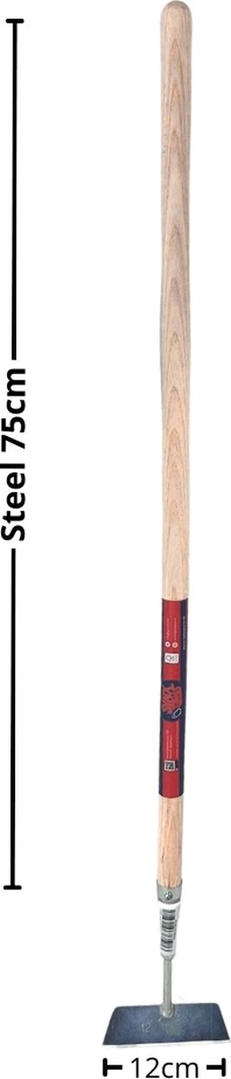Synx Tools Mini schoffel 12cm - Schoffels- Voegenkrabber - onkruidborstel - onkruidmes - krabbers / schrapers met steel 75cm van Synx Tools — afbeelding 3