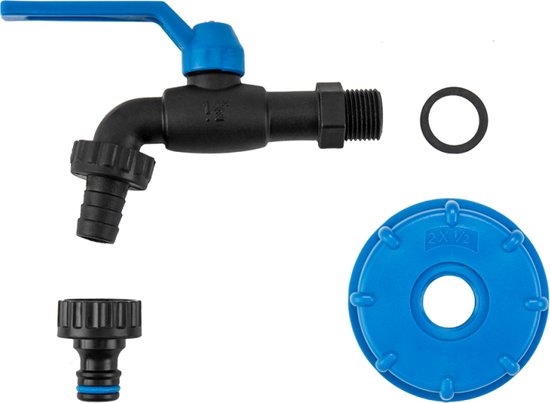 Bradas IBC IBC Lot de 3 raccords pour réservoir IG S60x6 Filetage intérieur 3/4'/1/2'/1' IBCS60F-SET 6171
