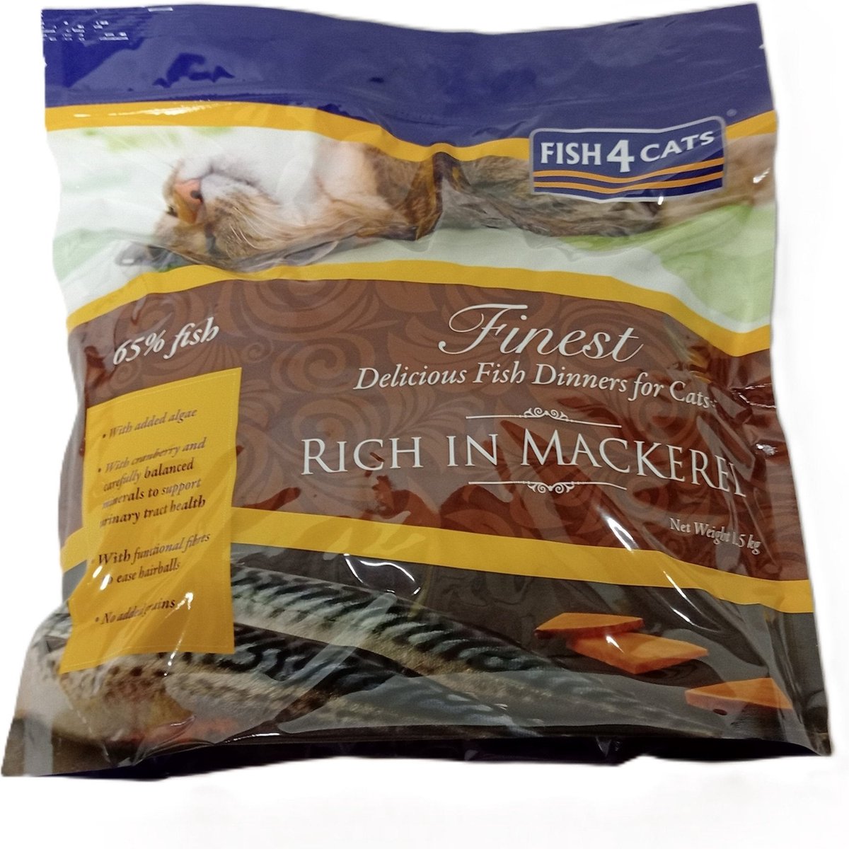 Fish4Cats Fish4Cats - Heerlijke Vismaaltijd voor Katten met Makreel - 1,5 kg