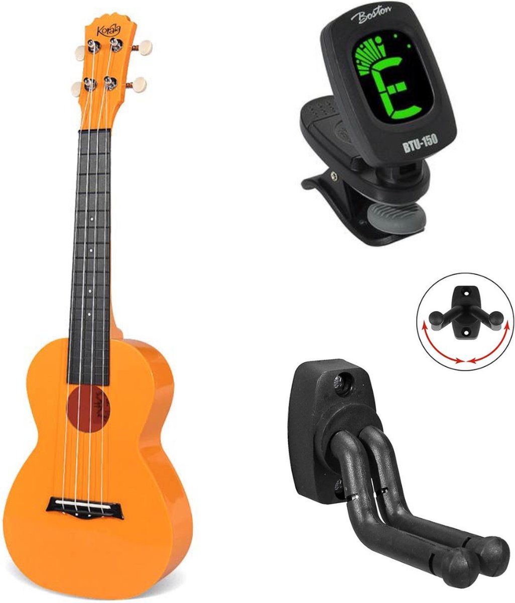 Korala PUC-20 bundel Concert Ukulele Polycarbonaat Licht blauw