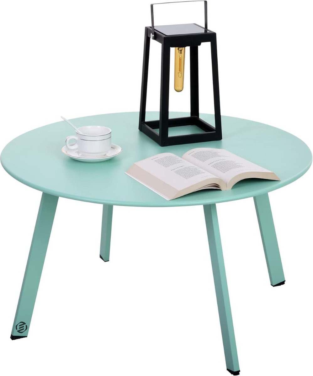 Equivera Bijzettafel Buiten - Bijzettafel Tuin - Salontafel Buiten - Salontafel Tuin - Koffietafel Buiten - Voor Binnen en Buiten - Must Have Voor Jouw Tuin! Groen