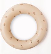 Vilolux® - Mrs Ertha - Zwemband - Zwemring - beige - biscuit flower buds - 3+ jaar - Ø 45 cm