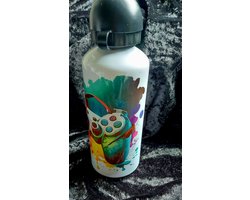 Bedrukte fles, Bedrukte bidon, Fles met joystick, Game fles, Festival fles, Strandfles, Cadeau