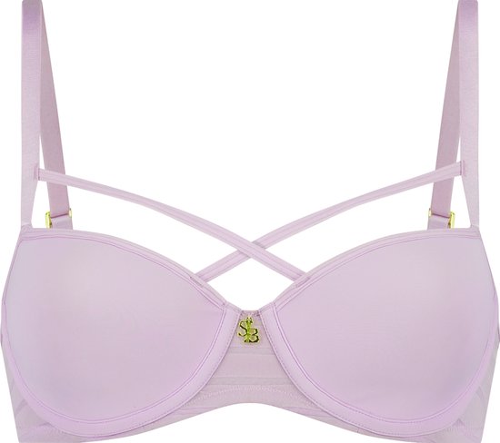 Sapph - Voorgevormde bh voor vrouwen - Straps boven cups - Iconic Basics - Rosie - Lila - 75E