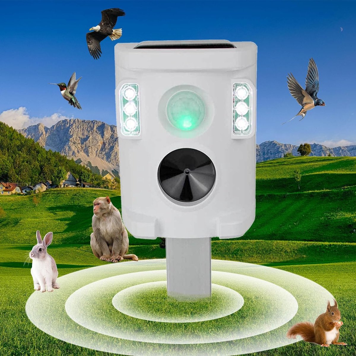 Bol.com Kattenverjager - Kattenschrik - Katten Verjager voor de Tuin - Kattenverjager op Zonne-energie - Katten Verjager aanbieding