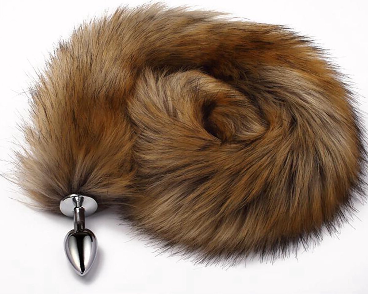 Goedkoopste Vossenstaart Buttplug - Metalen Anale Plug met Staart voor Kittenplay - Voor Vrouwen en Mannen - van Heble®