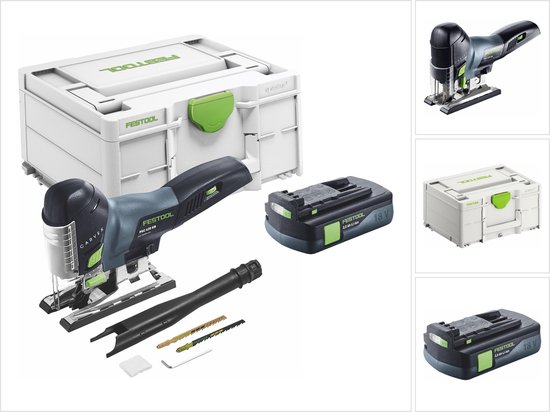 Festool CARVEX PSC 420-Basic accu-pendeldecoupeerzaag 18 V 120 mm borstelloos + 1x accu 3.0 Ah + Systainer - zonder oplader