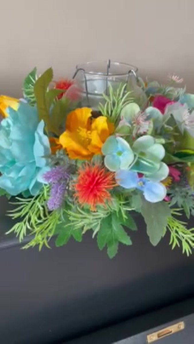 Kunstbloemen Simulatie Vintage Lange Tafel Bloemstuk Restaurant Vergaderzaal Tafeldecoratie Bruiloft Banket Nep Bloem Decoratie: Nep Faux Bloem Planten Centerpieces Tafel Decor
