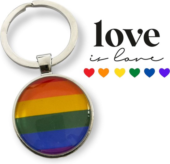 Pride LGBTQ Sleutelhanger - Love is Love - Pride Maand