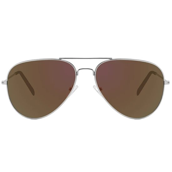 Fako Sunglasses® - Pilotenbril - Piloot Zonnebril - Heren Zonnebril - Dames Zonnebril - Zilver - Paars van Fako Sunglasses® — afbeelding 3