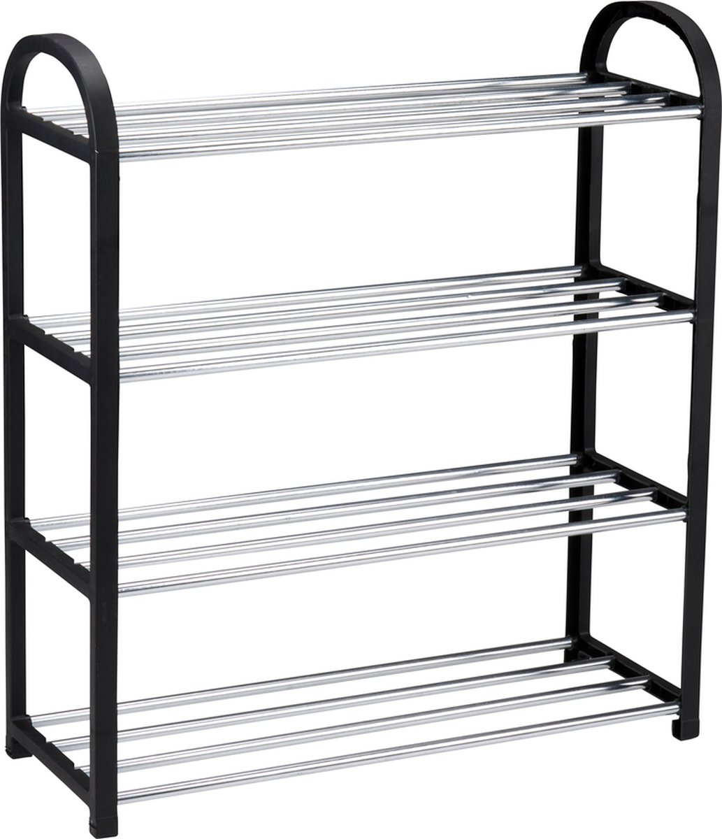 alpina Schoenenrek Metaal - 4 Verdiepingen - 50x18.5x57 cm - Metaal