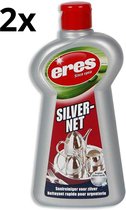 Eres – 2x Silver Net – Zilverpoets – Snelreiniger voor zilver – 2x 225ml – 450ml