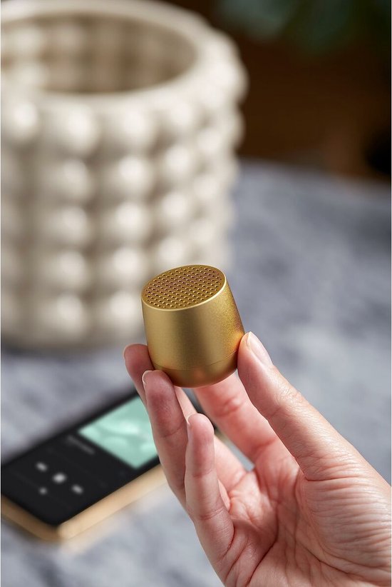Lexon Design MINO + Recheargable TWS Speaker - Light Yellow van Lexon — afbeelding 2